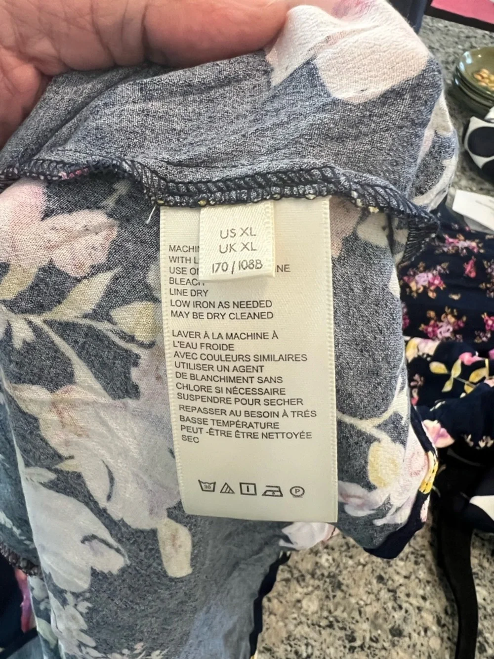 Free People Navy Floral Open-Back Mini Dress with Pink Blooms - Picture 11 of 12